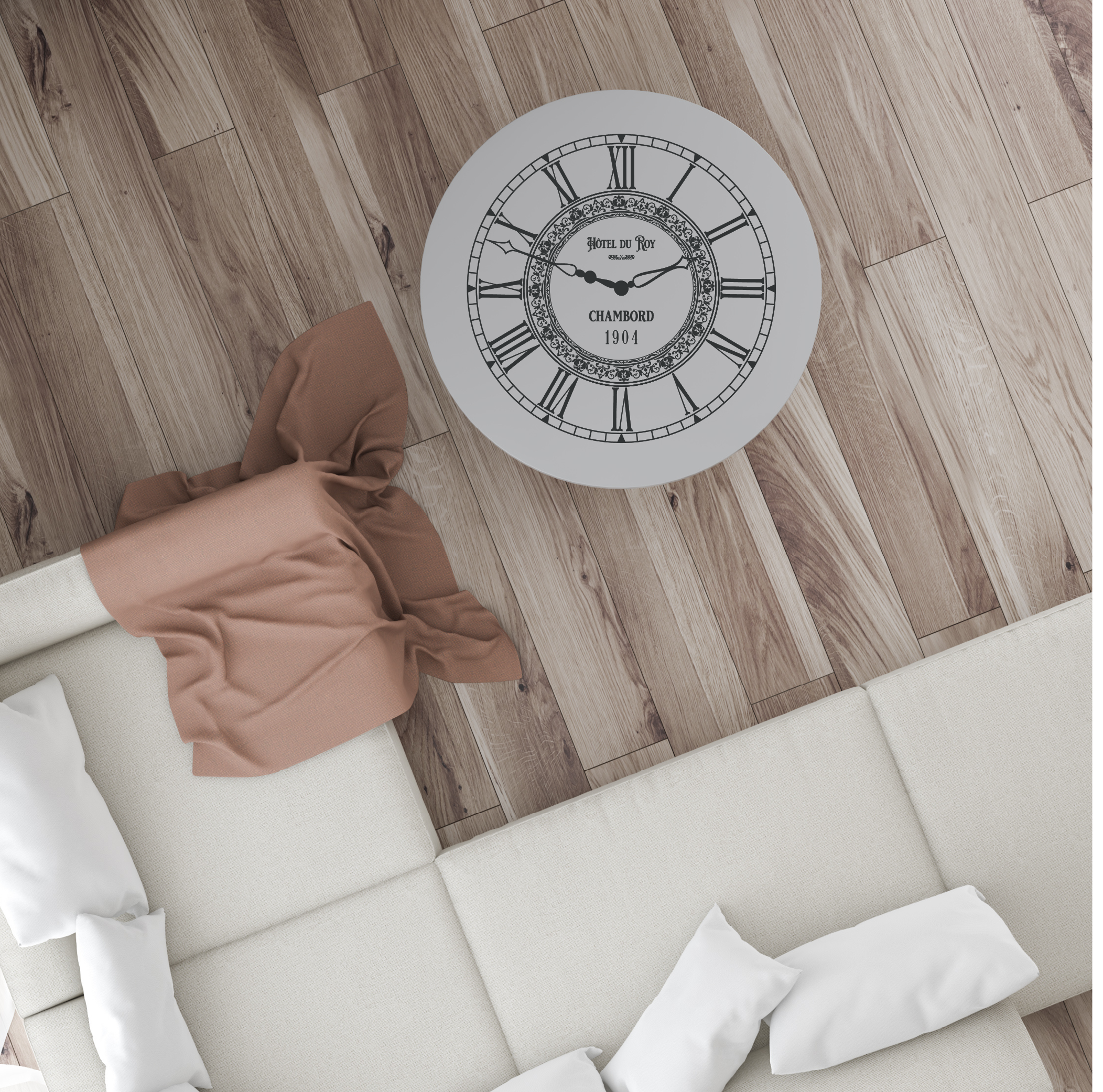 Horloge De Voyage Estma – Coffret Motif Grain De Bois – Analogique – Occasion